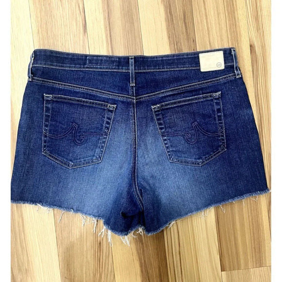 AG Adriano Goldschmied The Hailey Cut Off Denim Shorts 33 New - Picture 7 of 7